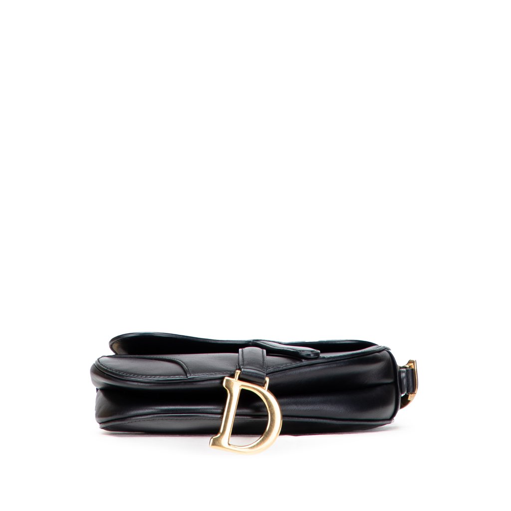 Dior Mini Leather Saddle Bag - 3