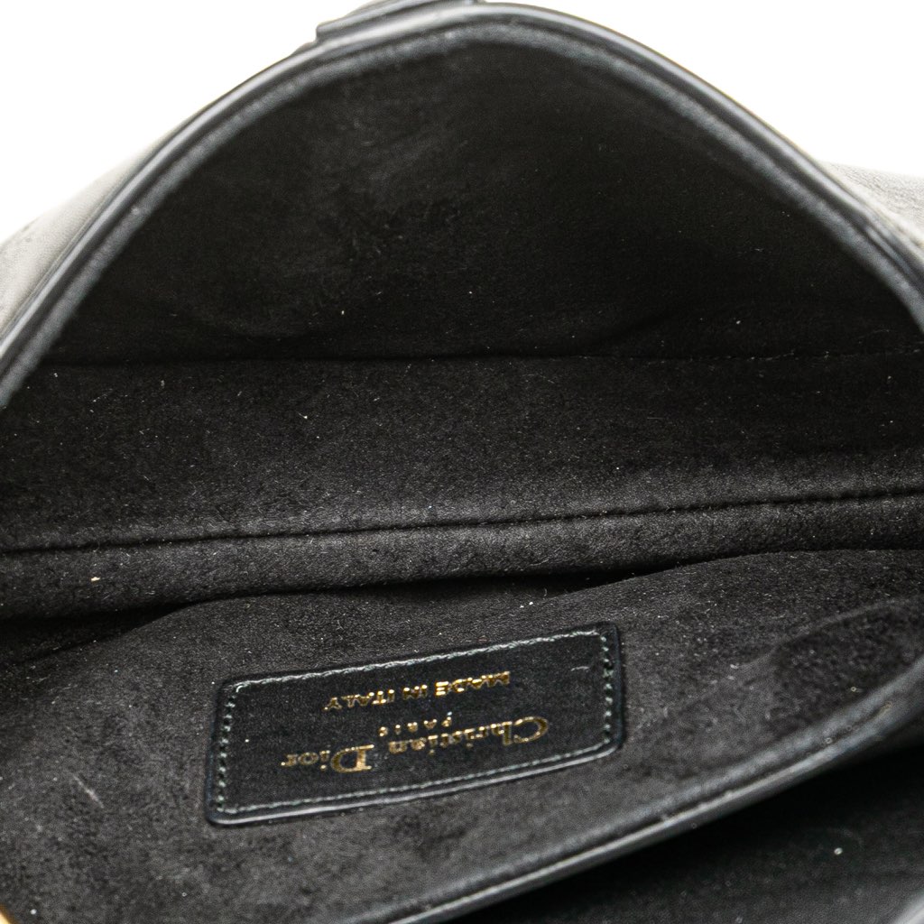 Dior Mini Leather Saddle Bag - 4