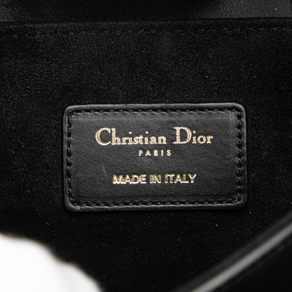 Dior Mini Leather Saddle Bag - 5