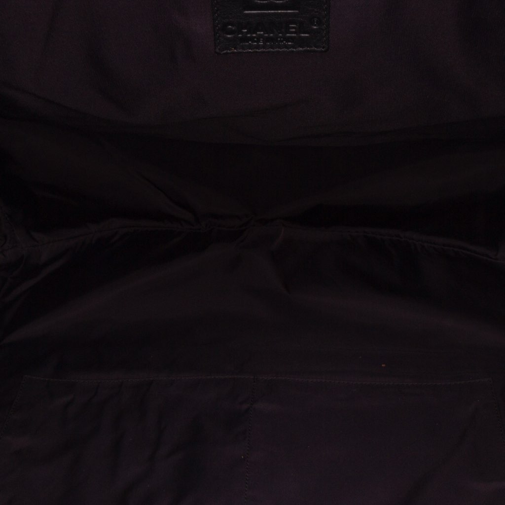 Chanel CC Quilted Cotton and PVC Punching Tote - 4