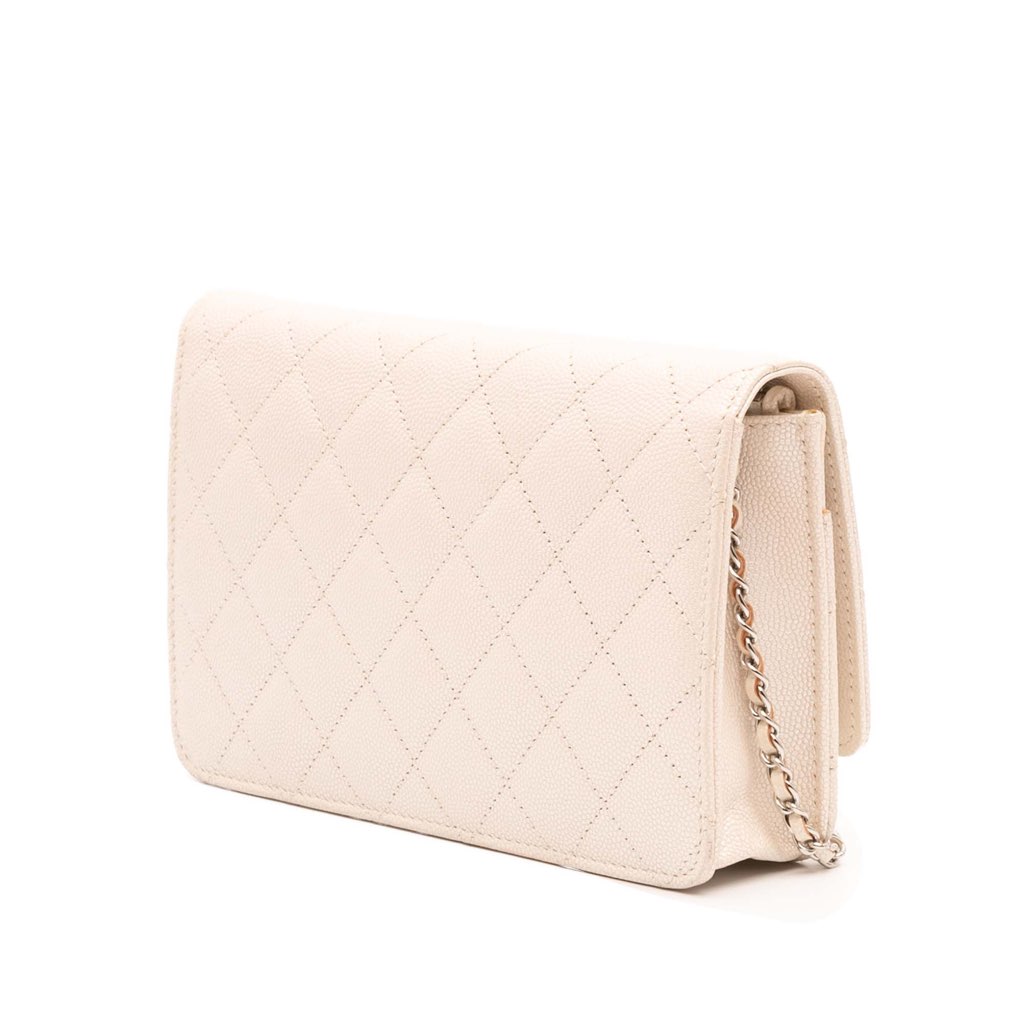 Chanel Quilted Caviar Golden Class Wallet On Chain - 2