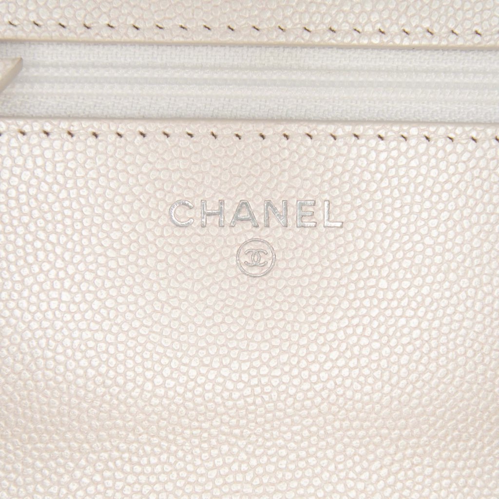Chanel Quilted Caviar Golden Class Wallet On Chain - 5