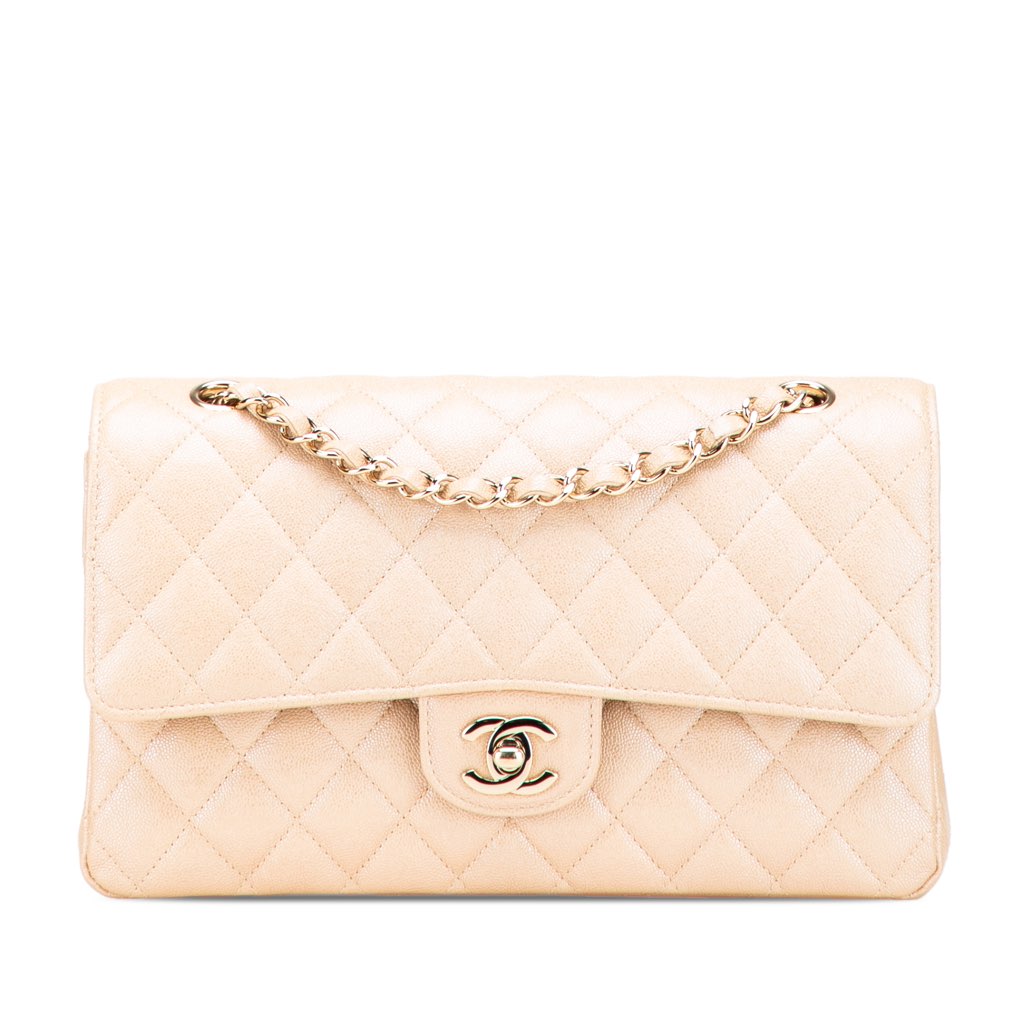 Chanel Medium Classic Iridescent Caviar Double Flap