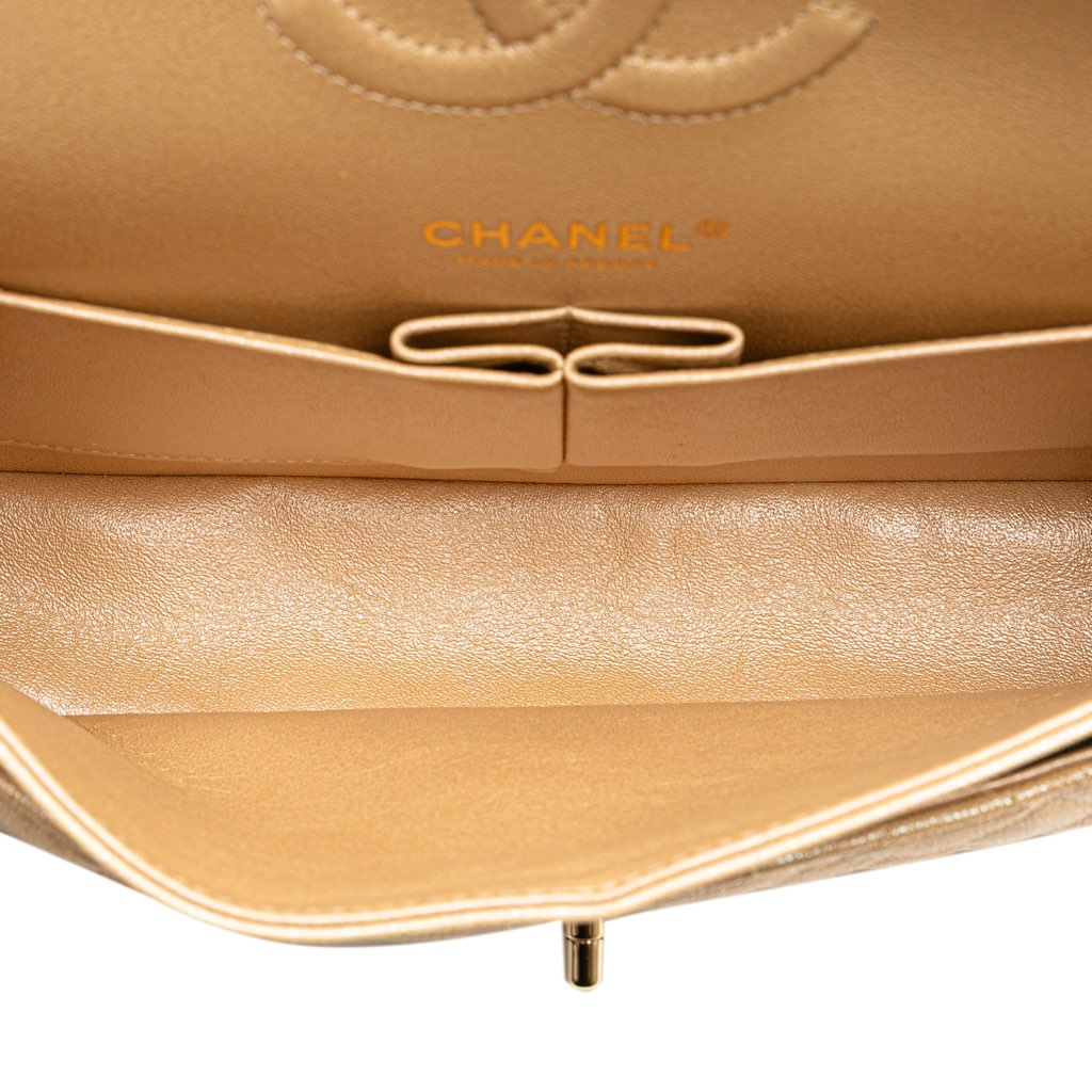 Chanel Medium Classic Iridescent Caviar Double Flap - 4