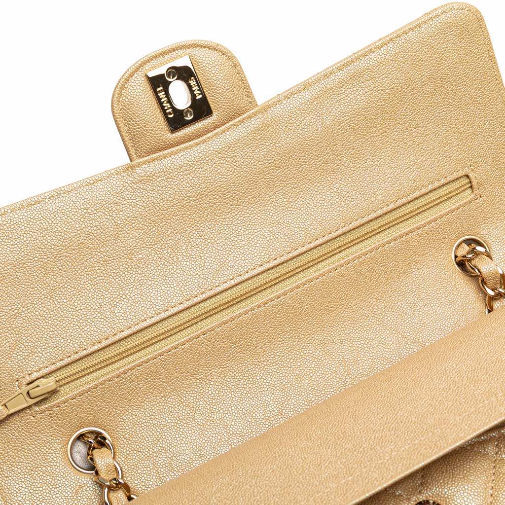 Chanel Medium Classic Iridescent Caviar Double Flap - Image 10