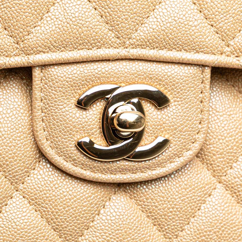Chanel Medium Classic Iridescent Caviar Double Flap - Image 11