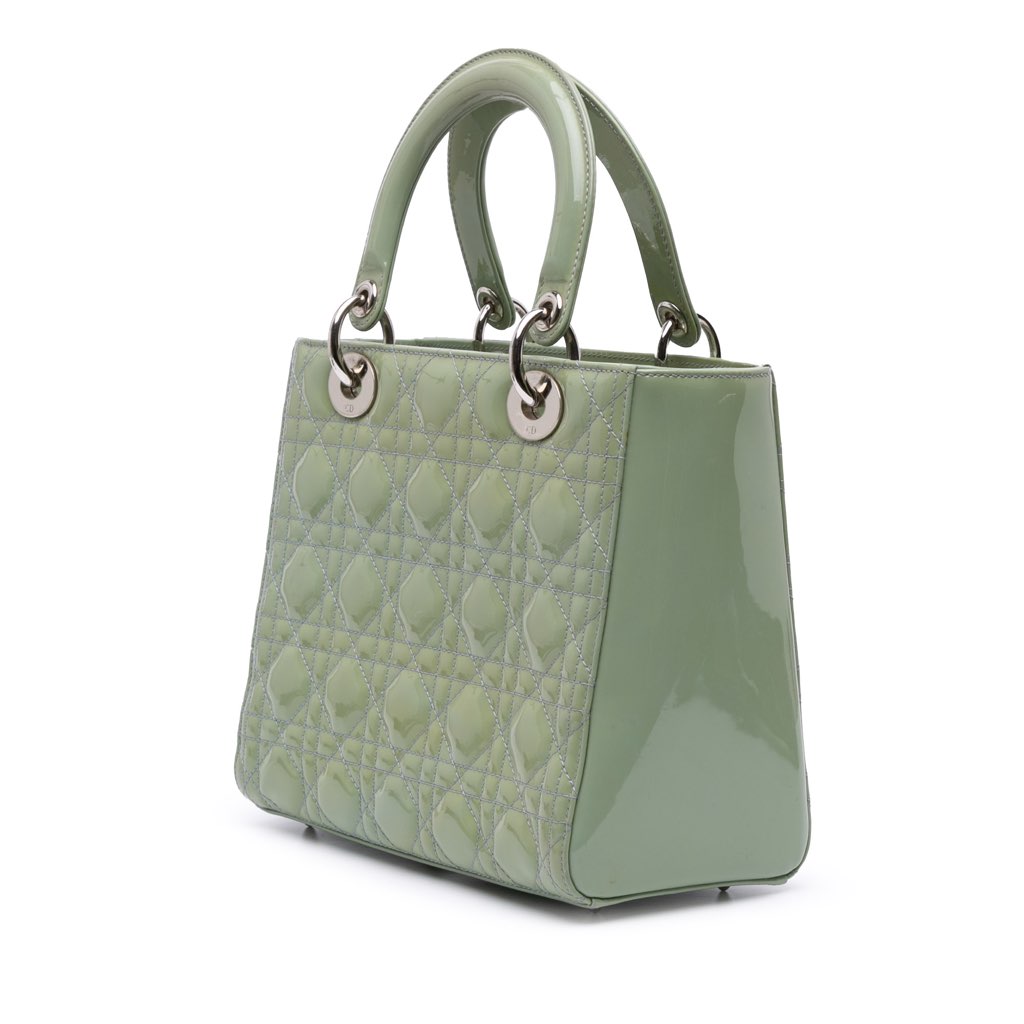 Dior Medium Patent Cannage Lady Dior - 2