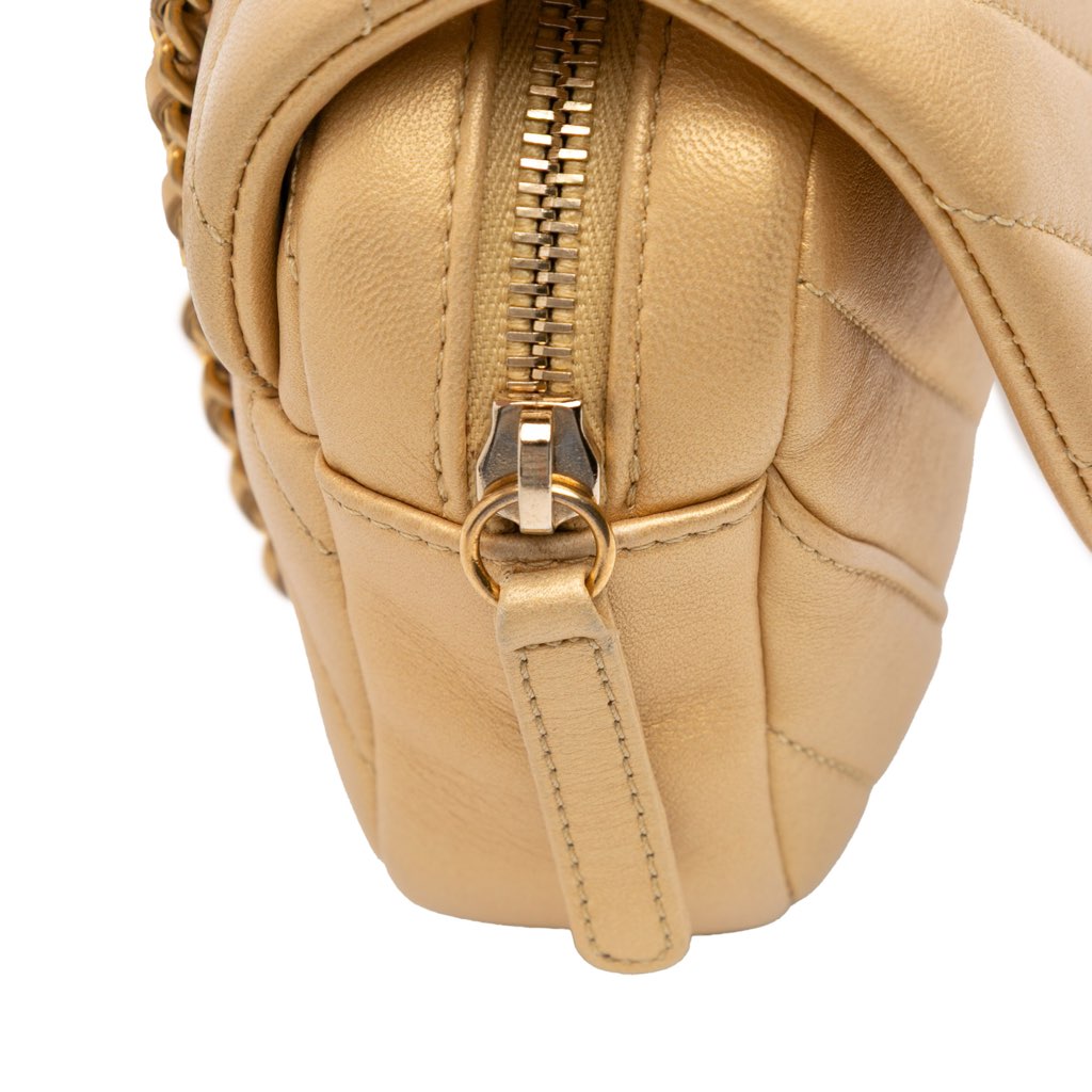 Chanel Mini Quilted Chevron Lambskin Camera Case Flap - Image 11