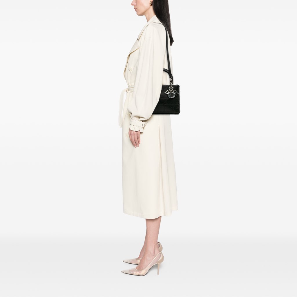 Dior Medium Calfskin Cannage Studded Lady Dior - Image 13