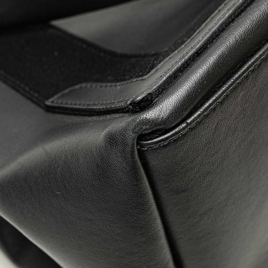 Balenciaga Calfskin Perforated Navy Cabas S Tote - Detail 2