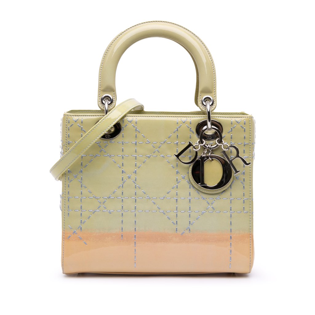 Dior Medium Ombre Patent Cannage Lady Dior