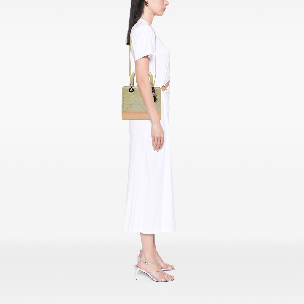 Dior Medium Ombre Patent Cannage Lady Dior - Image 11