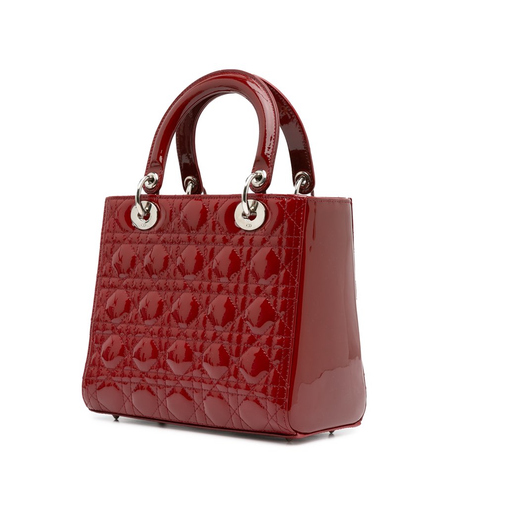 Dior Medium Patent Cannage Lady Dior - 2