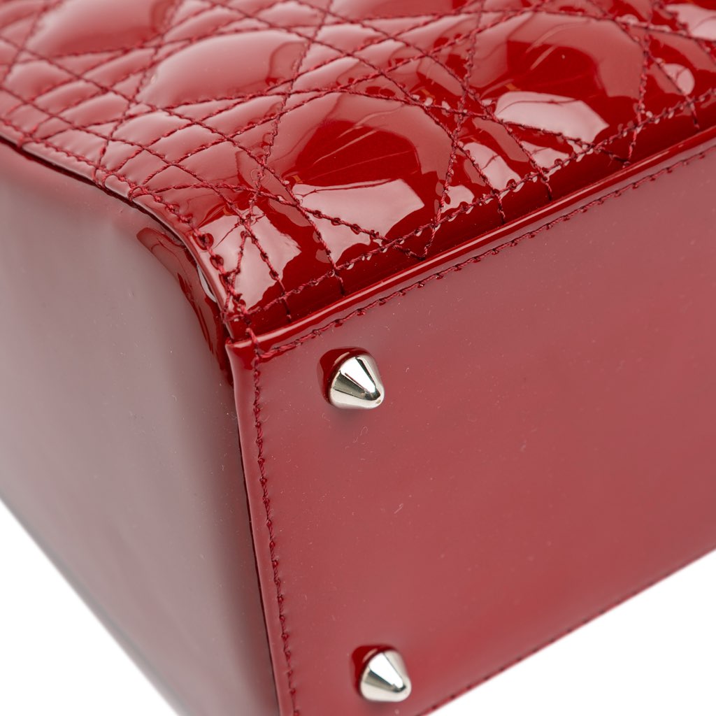 Dior Medium Patent Cannage Lady Dior - 4