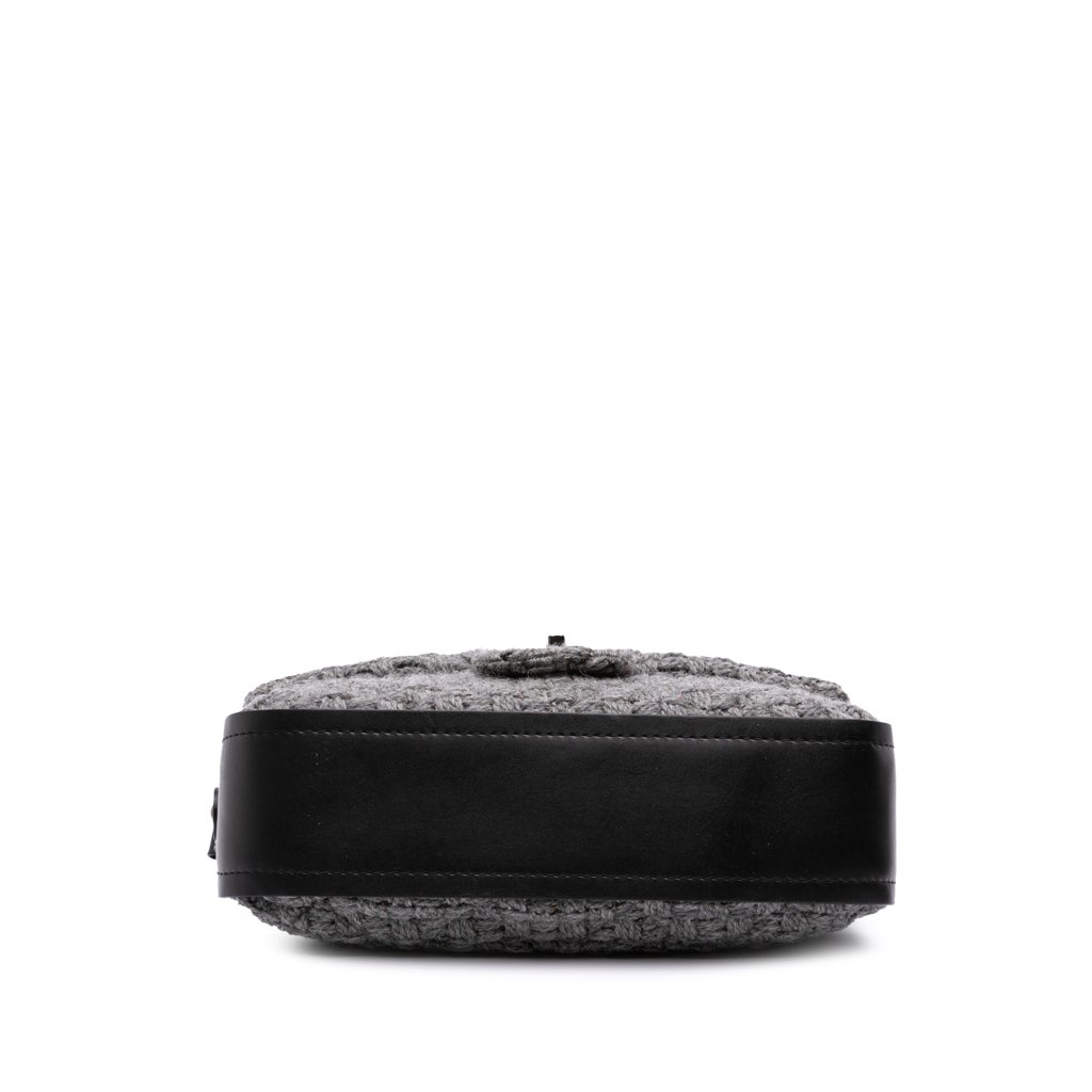 Chanel Quilted Wool and Calfskin Single Flap - 3