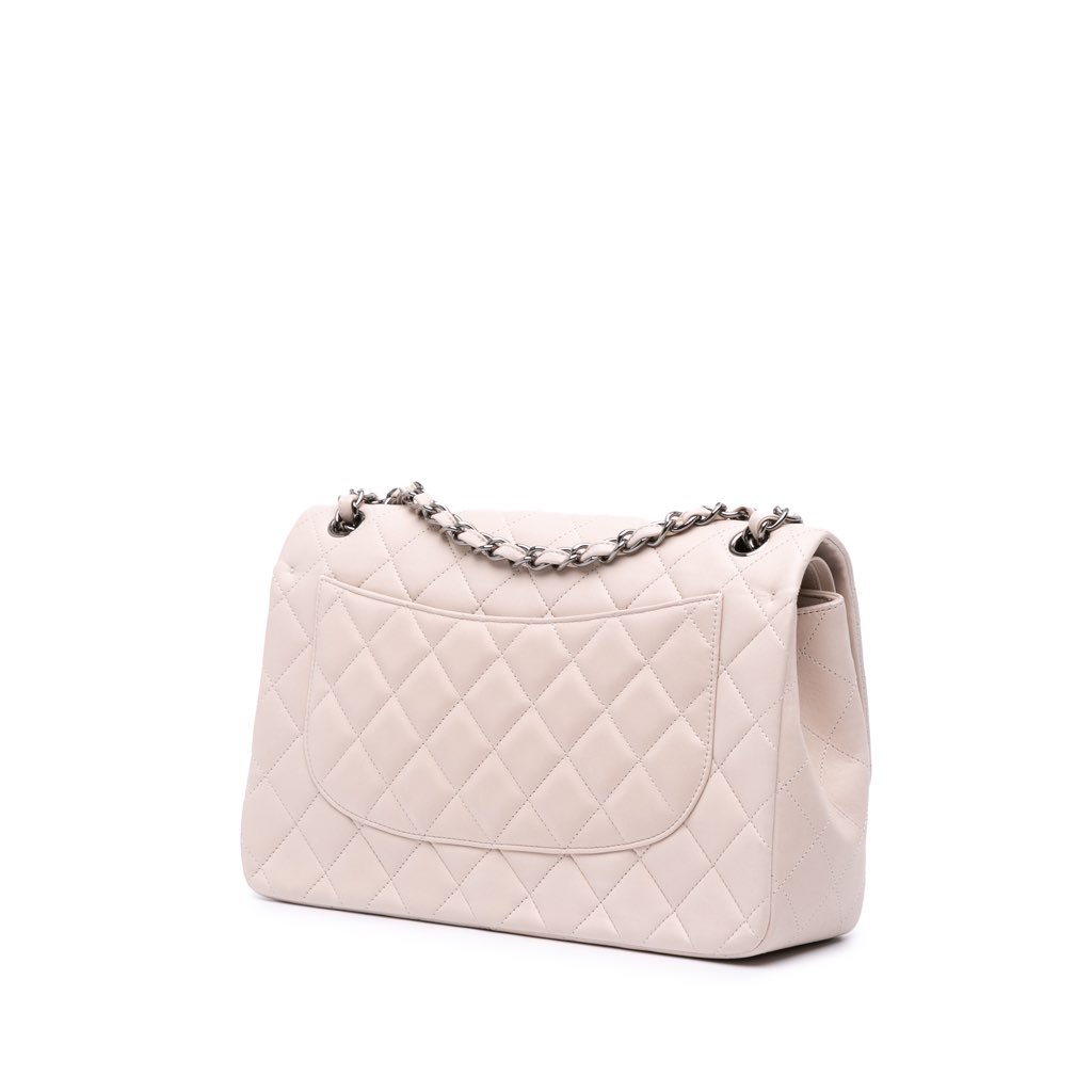 Chanel Jumbo Classic Lambskin Double Flap - Back view