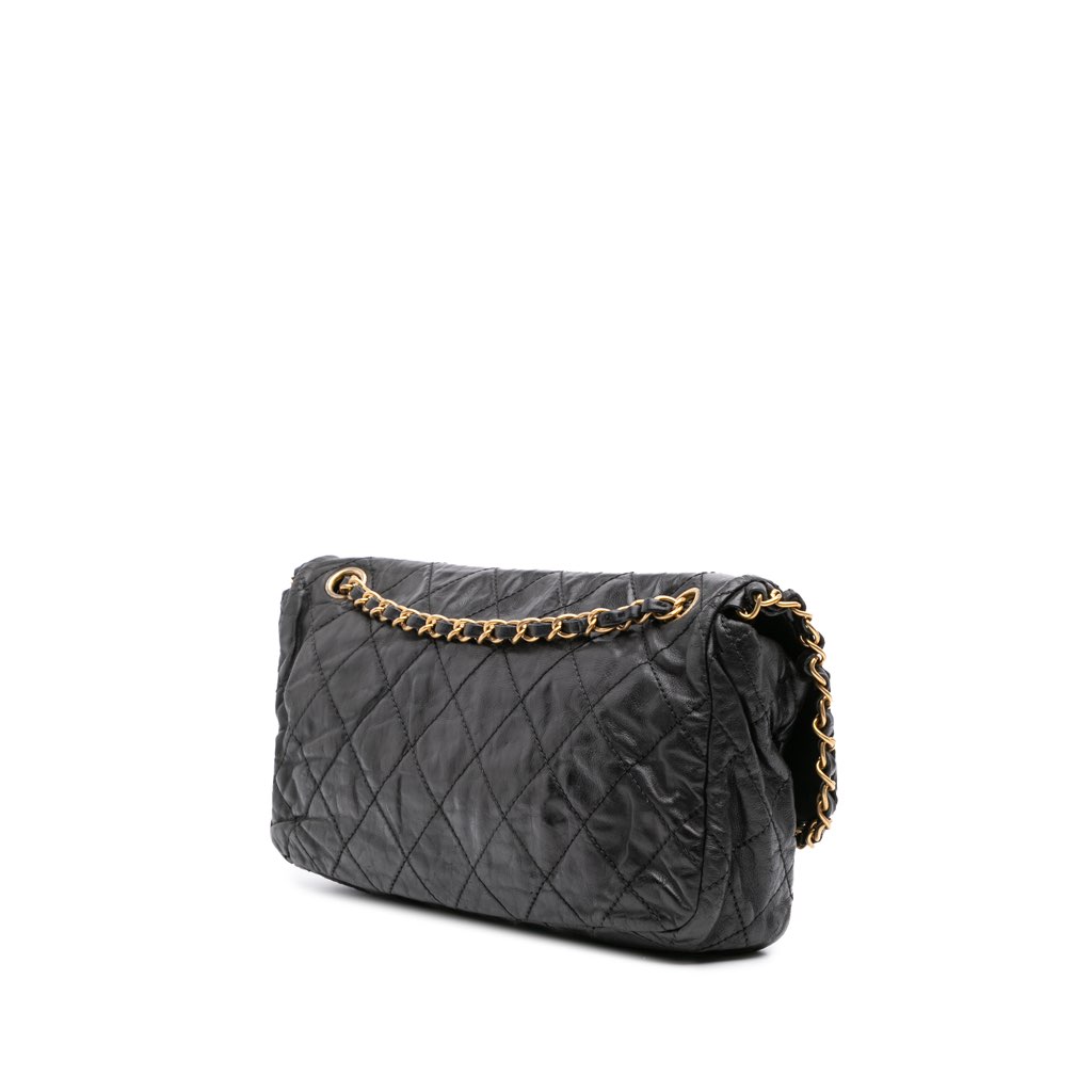 Chanel Medium Quilted Aged Calfskin Chain Me Flap - Back view