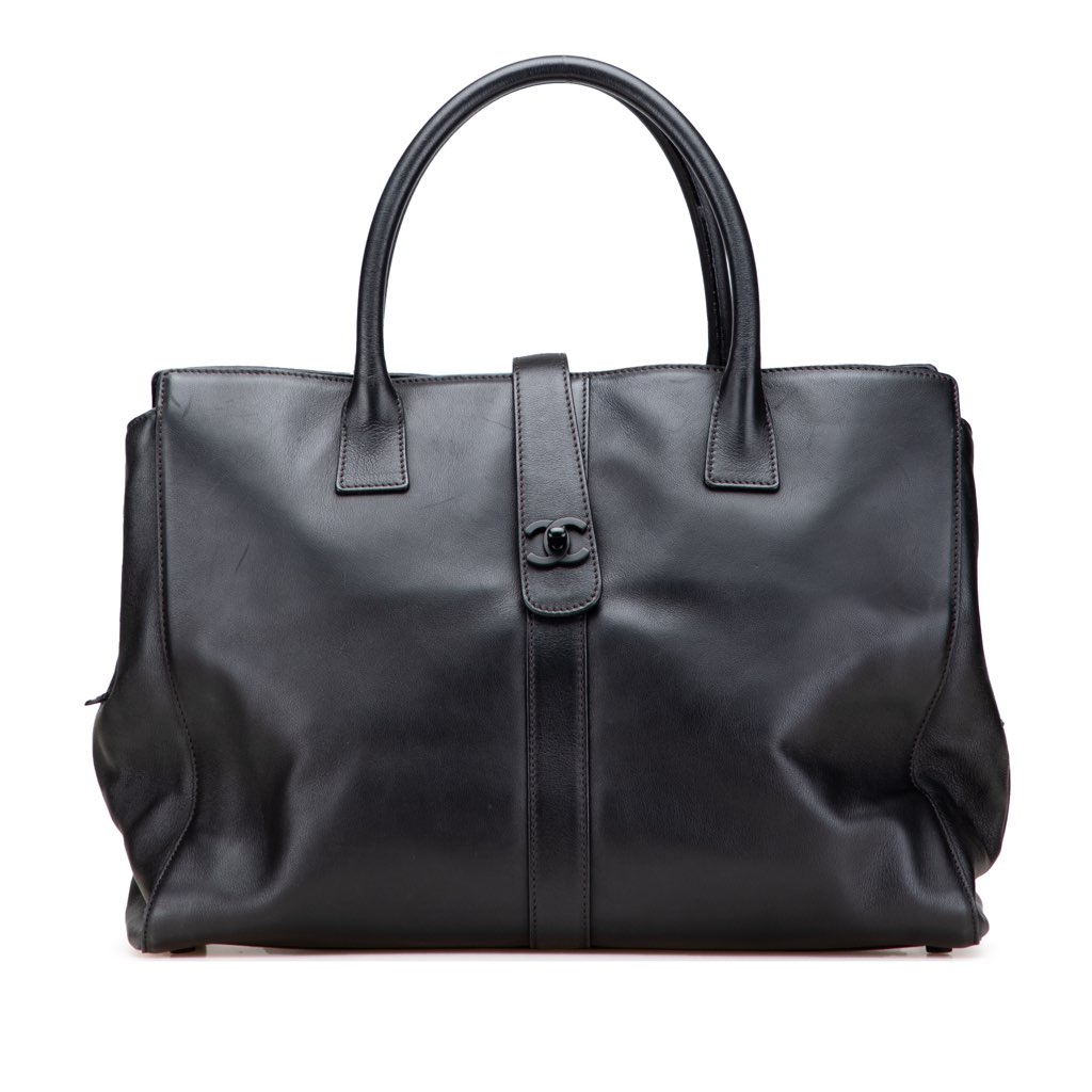 Chanel Calfskin CC Turnlock Tote