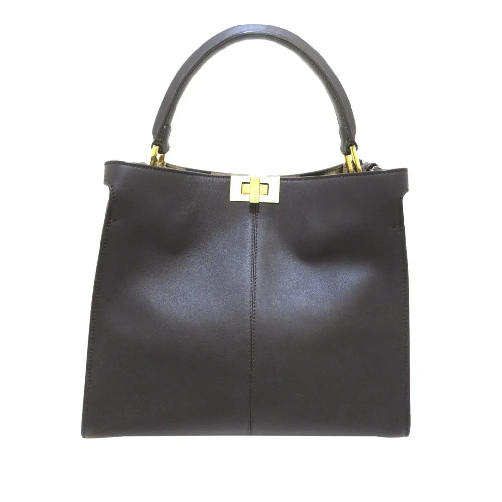 Fendi Peekaboo X Lite Medium Black Leather Very good - Front View