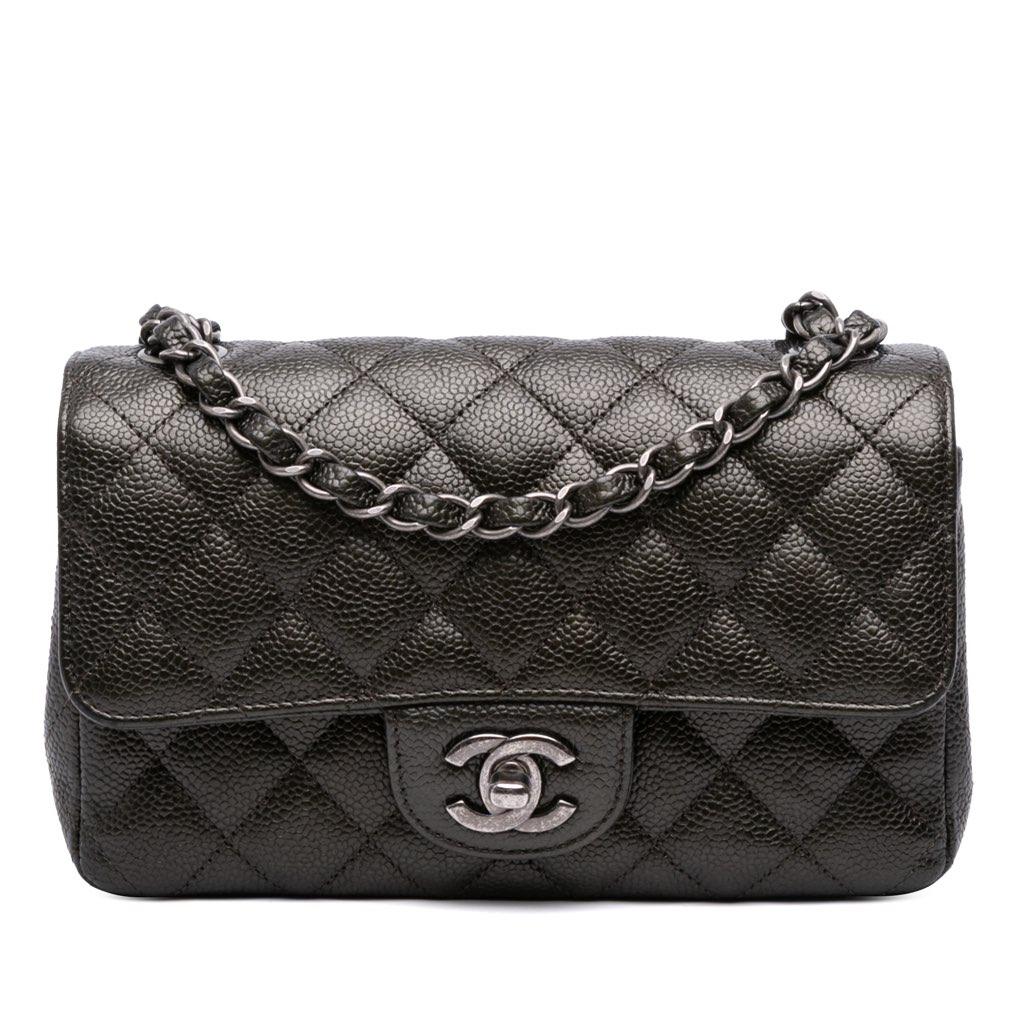 Chanel Mini Rectangular Classic Caviar Single Flap