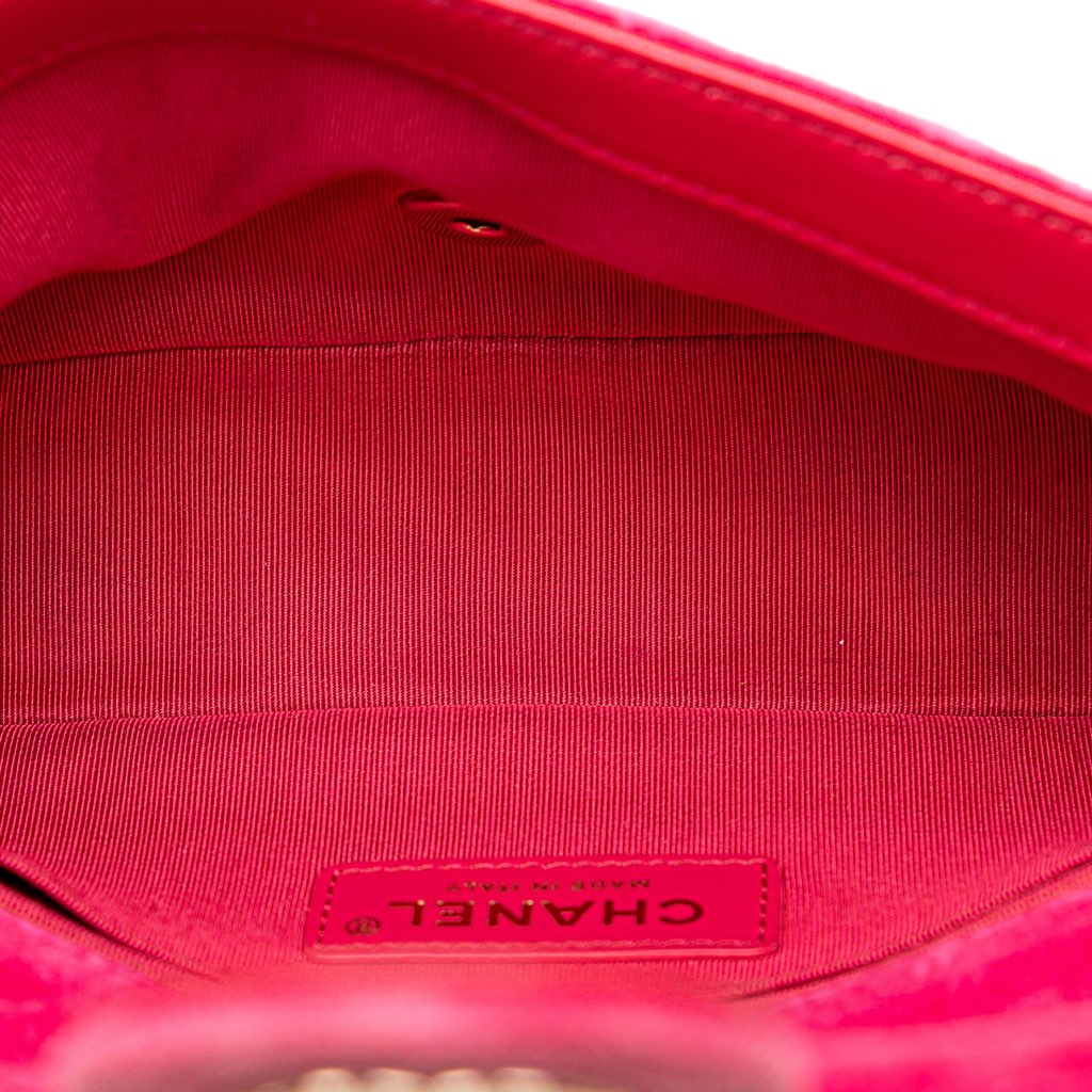 Chanel Mini Quilted Velvet Pearl Crush Single Flap - 5