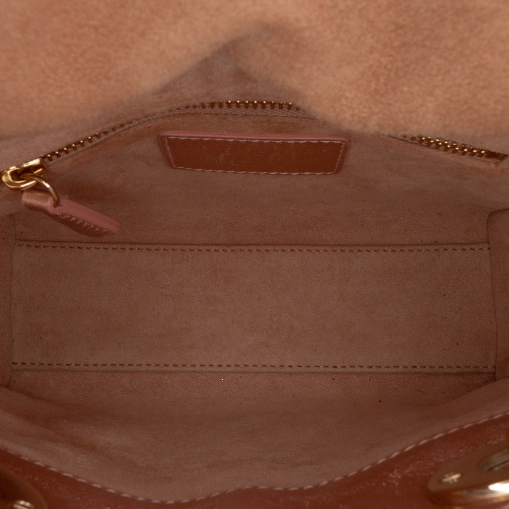 Dior Mini Metallic Lambskin Cannage Lady Dior - 4