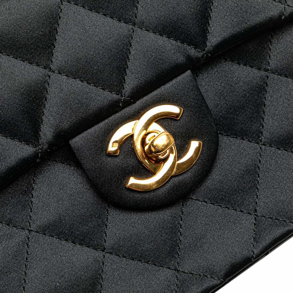Chanel Mini Square Quilted Satin Single Flap - Image 13
