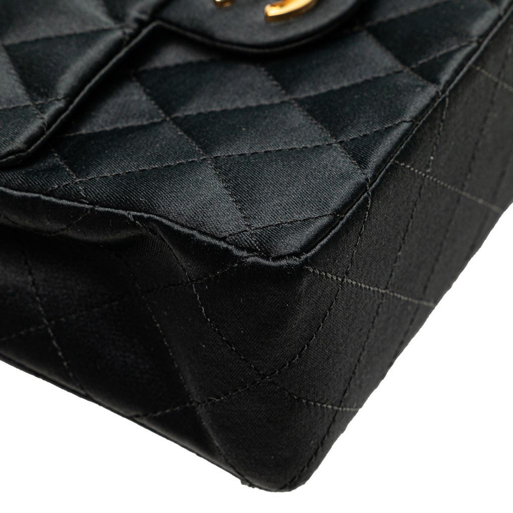 Chanel Mini Square Quilted Satin Single Flap - Image 14