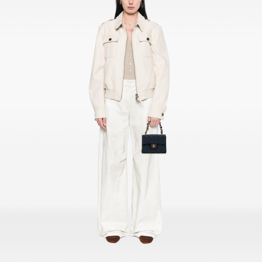 Chanel Mini Square Quilted Satin Single Flap - Image 16