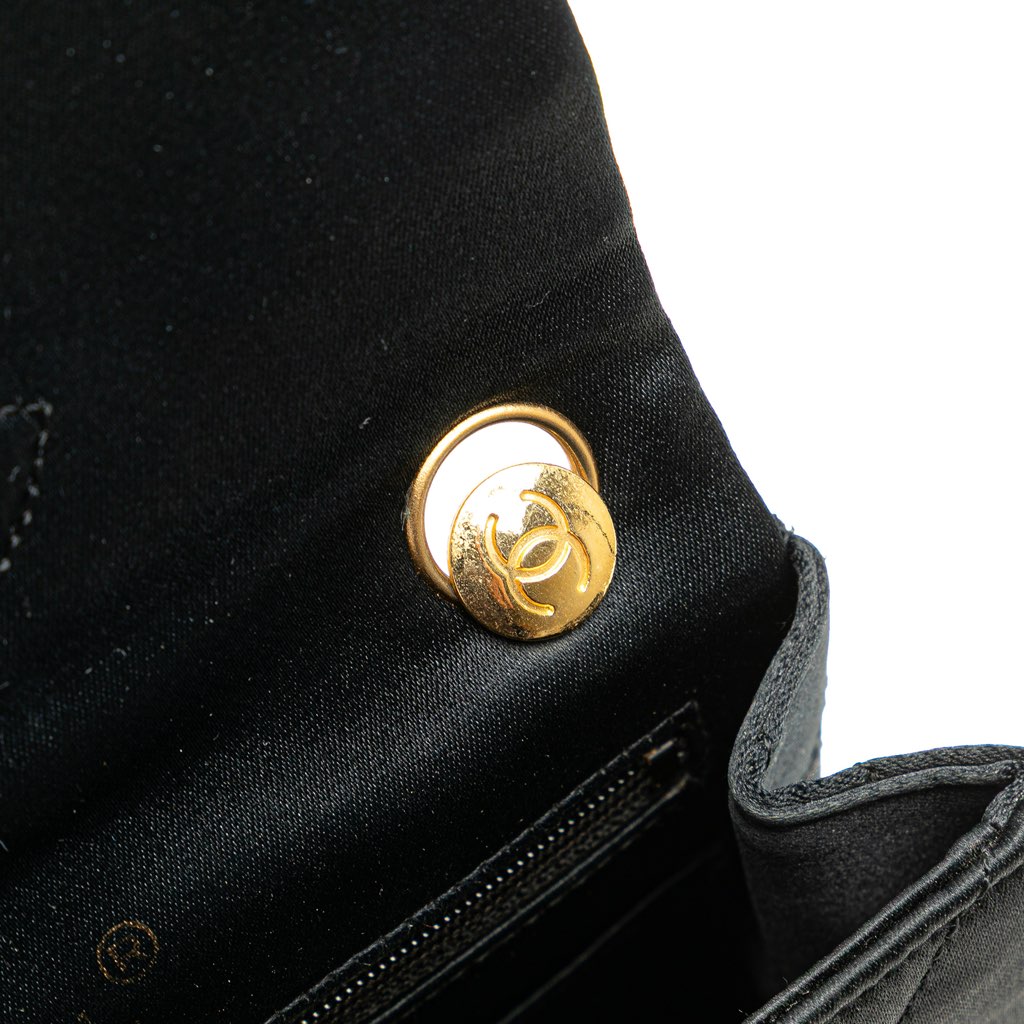 Chanel Mini Square Quilted Satin Single Flap - Image 12