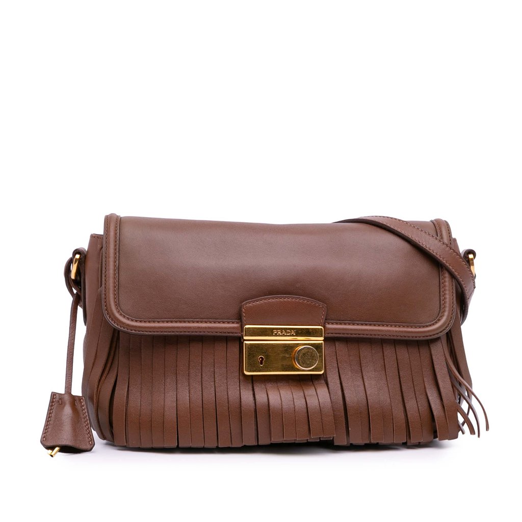 Prada Nappa Fringe Crossbody