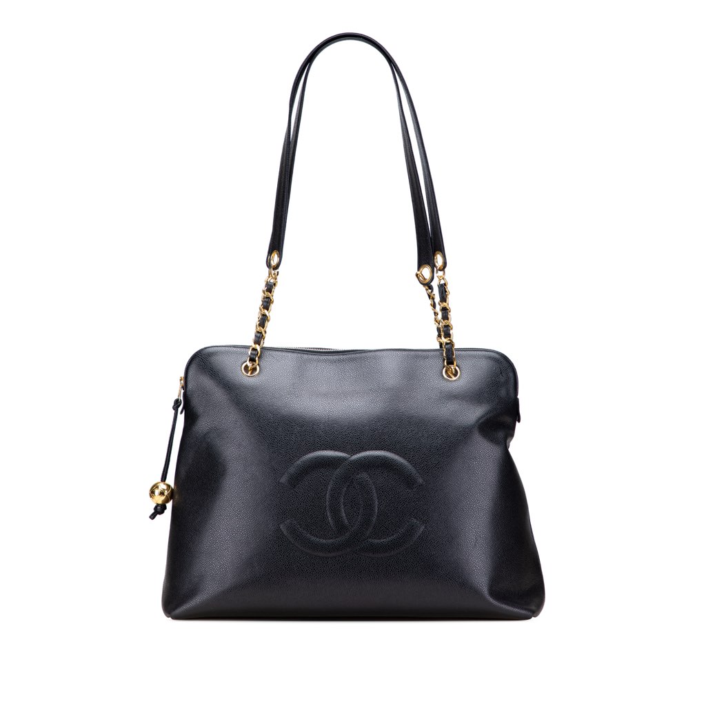 Chanel CC Caviar Chain Tote