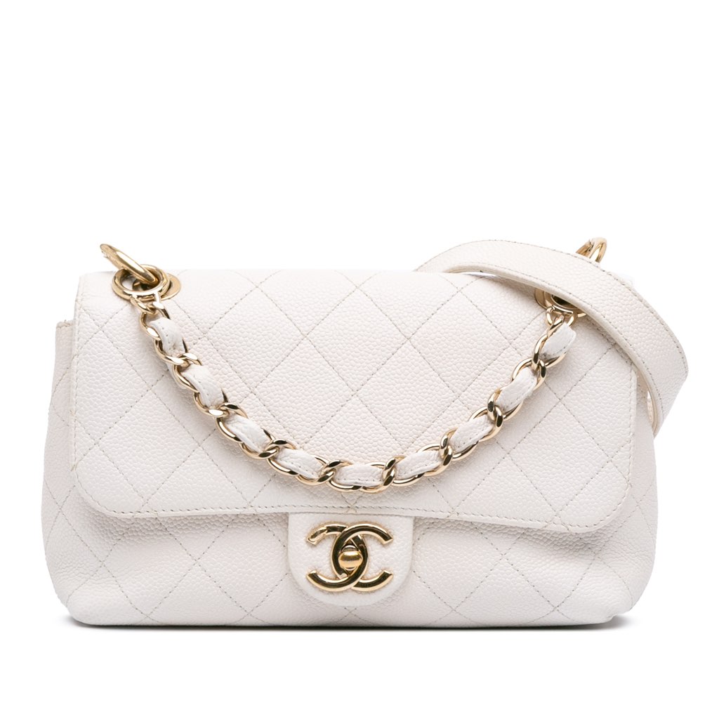 Chanel Small Stitched Caviar City Walk Flap