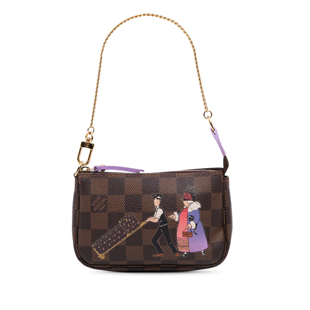 Louis Vuitton Damier Ebene Illustre Mini Pochette Accessories