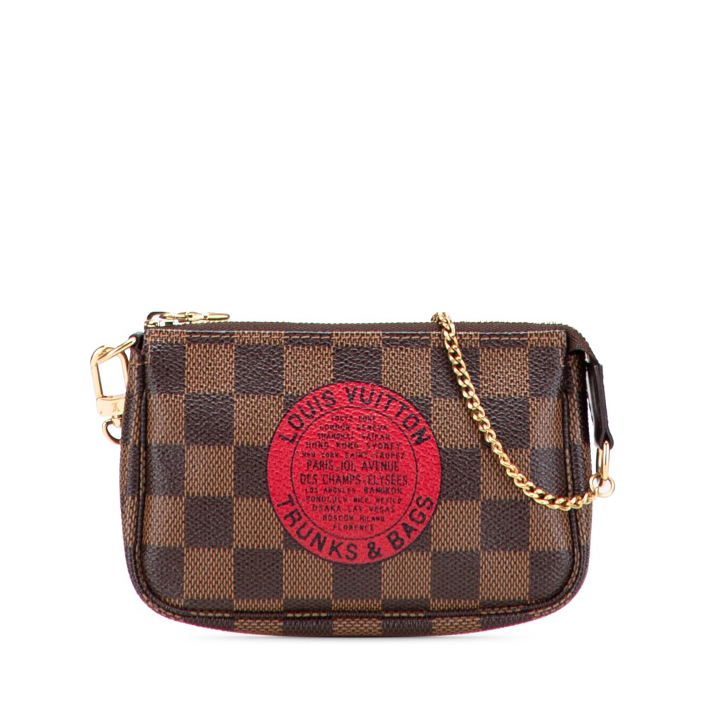Louis Vuitton Damier Ebene Trunks and Bags Mini Pochette Accessoires
