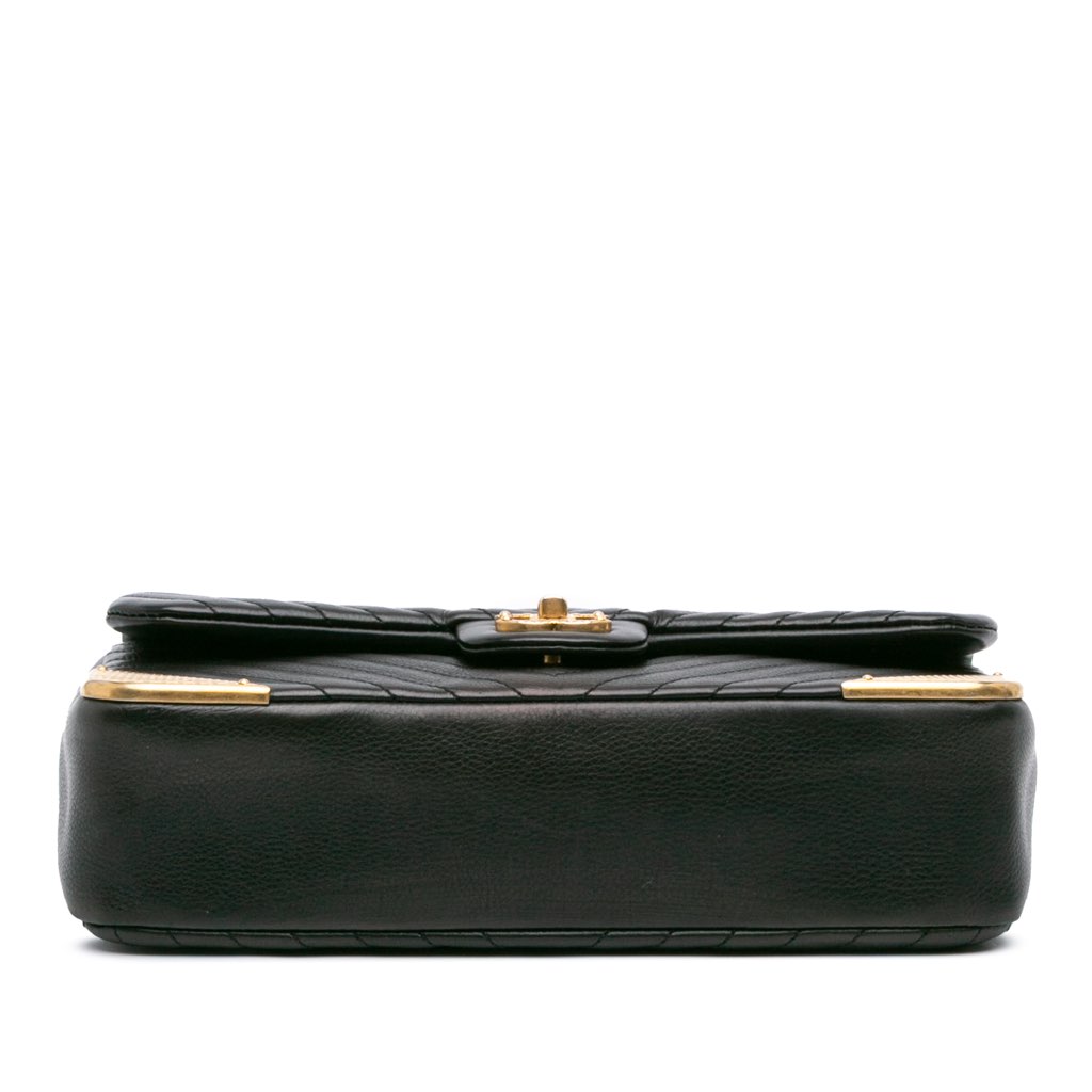 Chanel Calfskin Chevron Rock The Corner Flap - 3