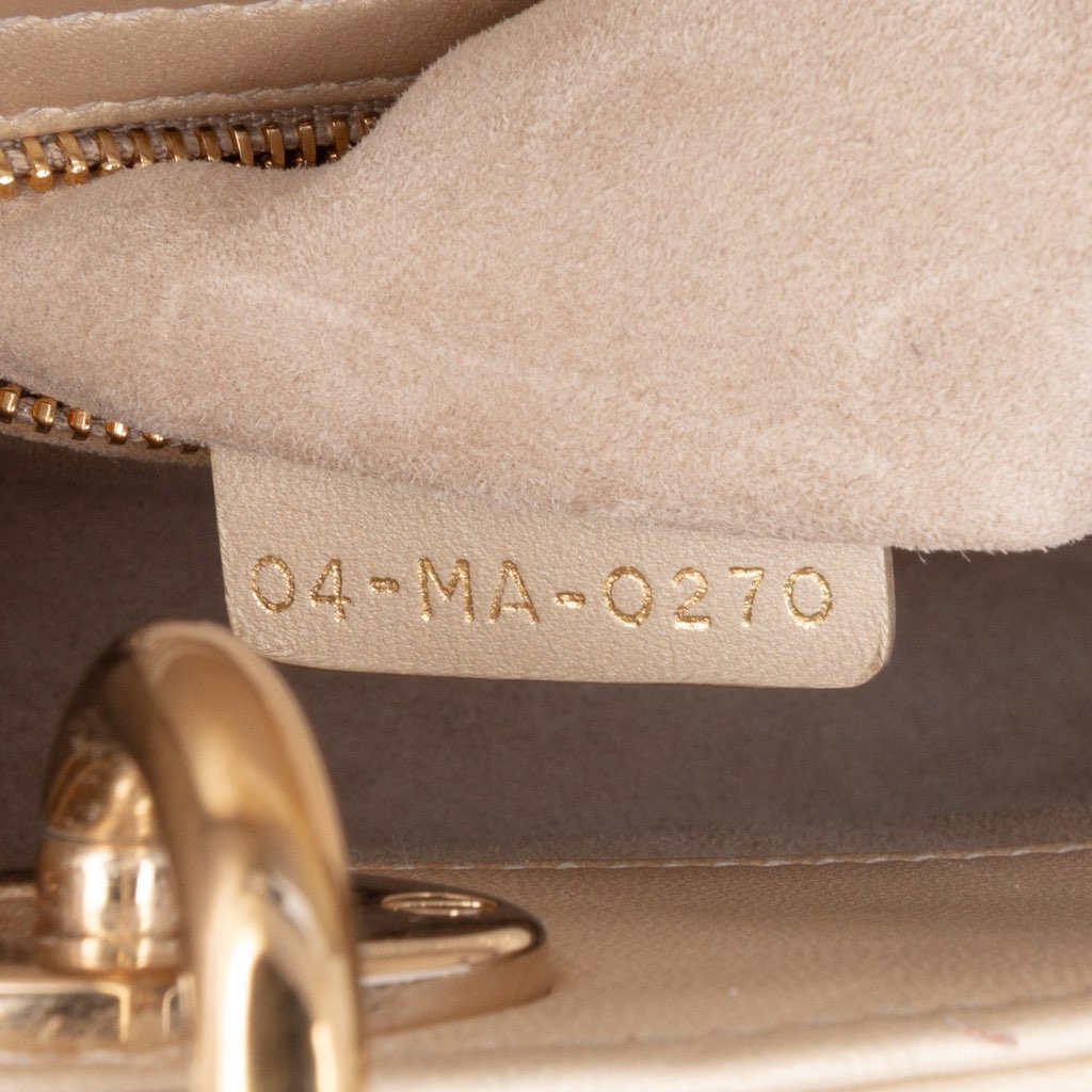 Dior Mini Beaded Metallic Lambskin Cannage Lady Dior - 5