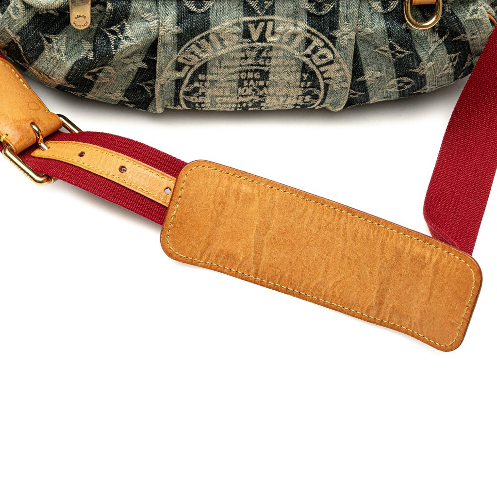 Louis Vuitton Monogram Denim Porte Epaule Raye Cabas MM - Image 11