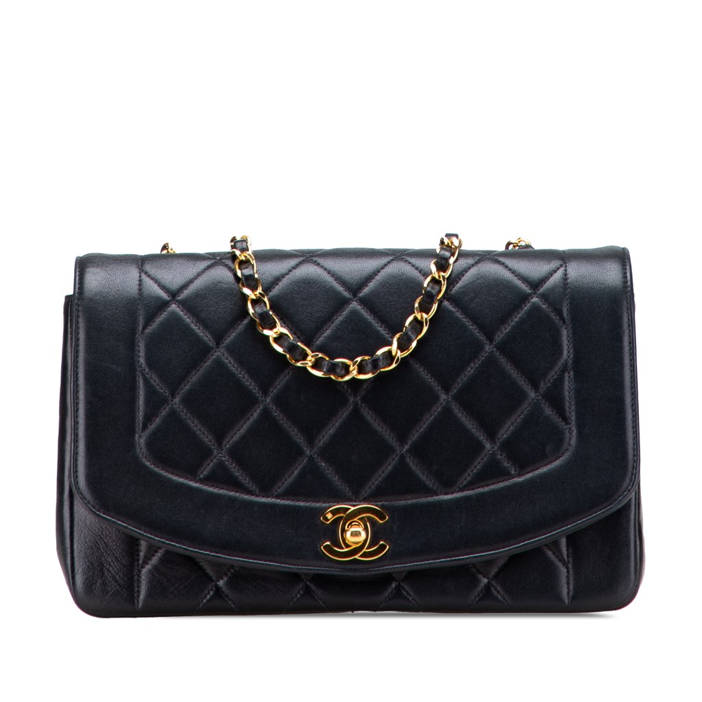 Chanel Medium Lambskin Diana Flap