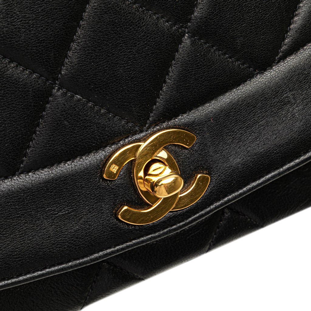 Chanel Medium Lambskin Diana Flap - Image 10