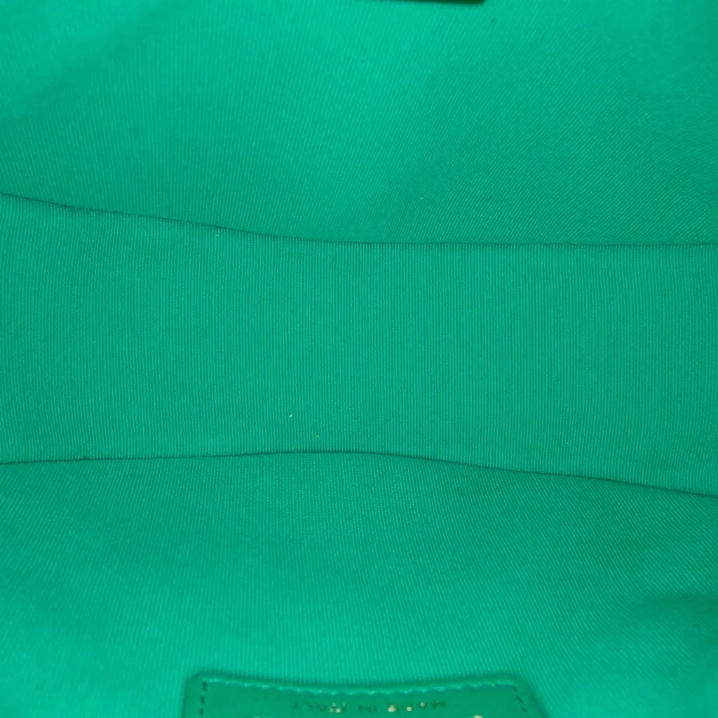 Chanel Small Quilted Lambskin Chain Around Hook Hobo Bag Green Leather Very good - Model View