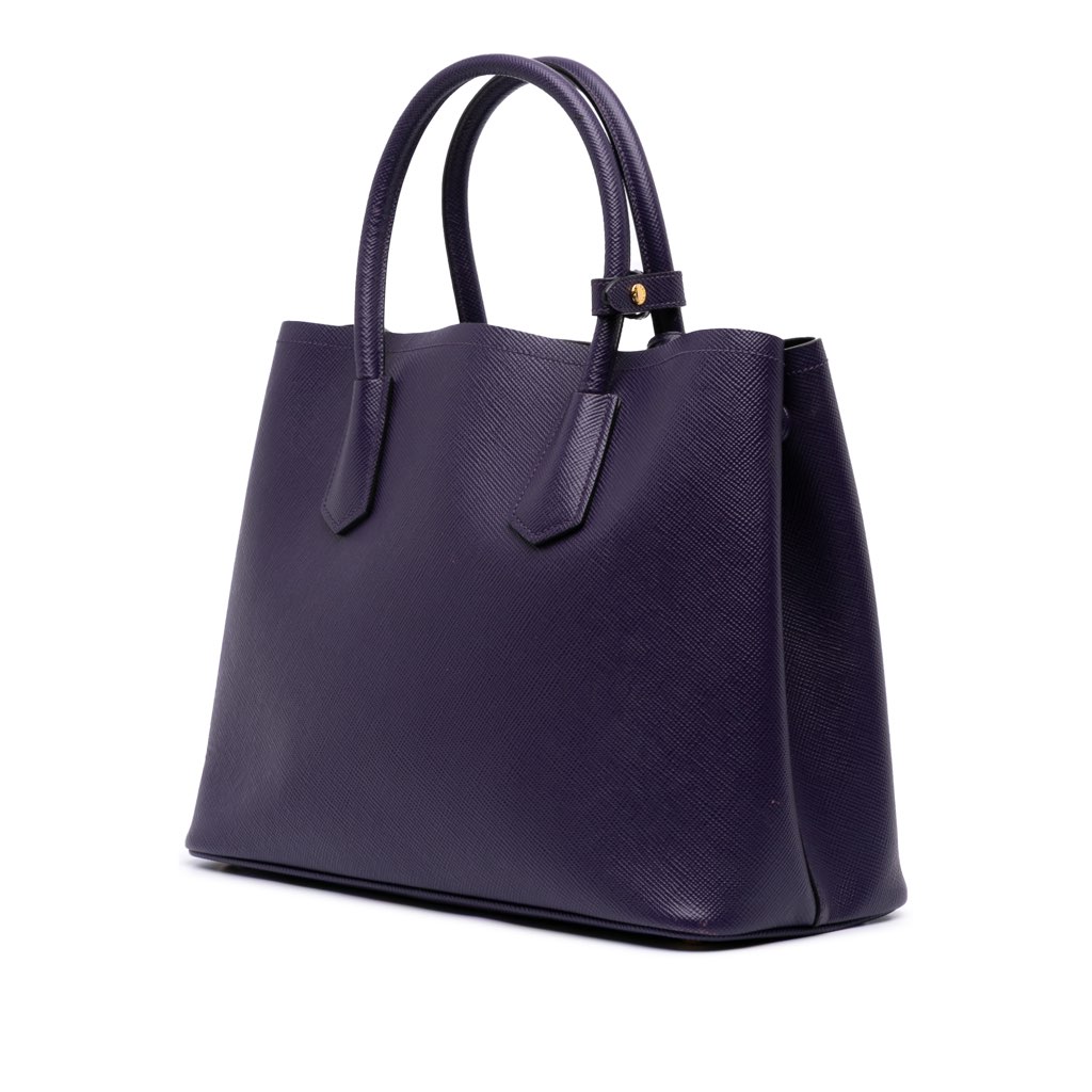 Prada Medium Saffiano Cuir Double Satchel - 2