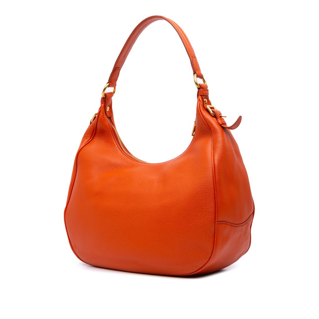 Prada Vitello Daino Zip Top Hobo - 2