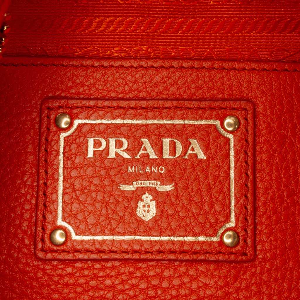 Prada Vitello Daino Zip Top Hobo - 5