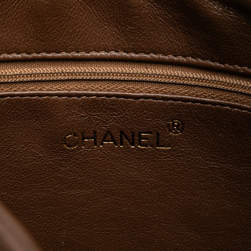 Chanel CC Diagonal Quilted Metallic Lambskin Camera Bag - 5