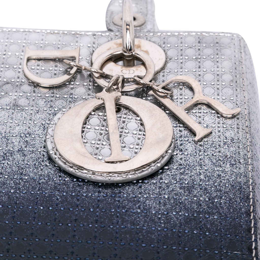 Dior Medium Ombre Metallic Patent Microcannage Lady Dior - Detail 2