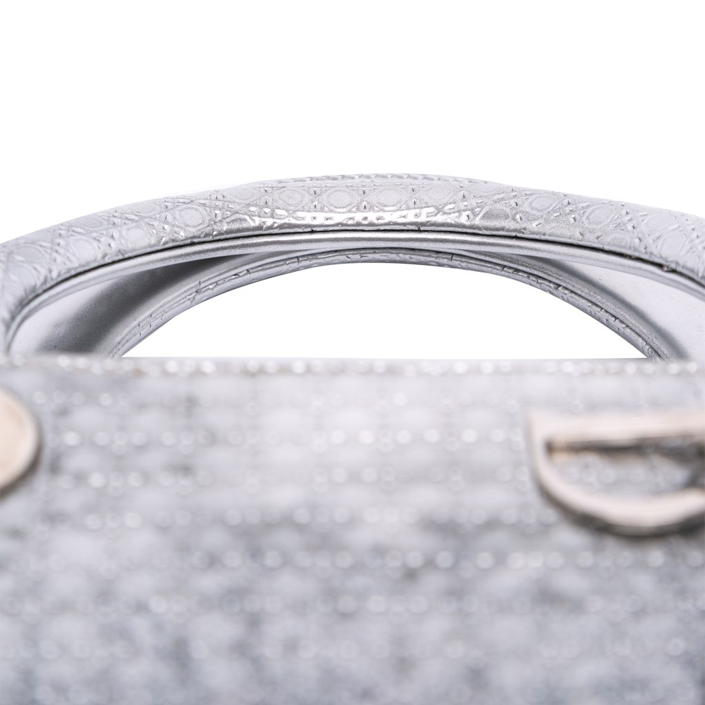 Dior Medium Ombre Metallic Patent Microcannage Lady Dior - Image 10