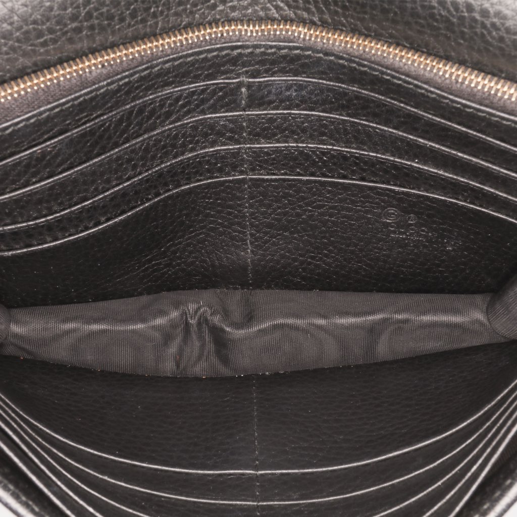 Gucci Leather Interlocking G Dollar Wallet on Chain - 4