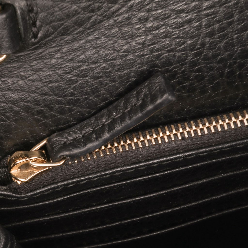 Gucci Leather Interlocking G Dollar Wallet on Chain - Image 10