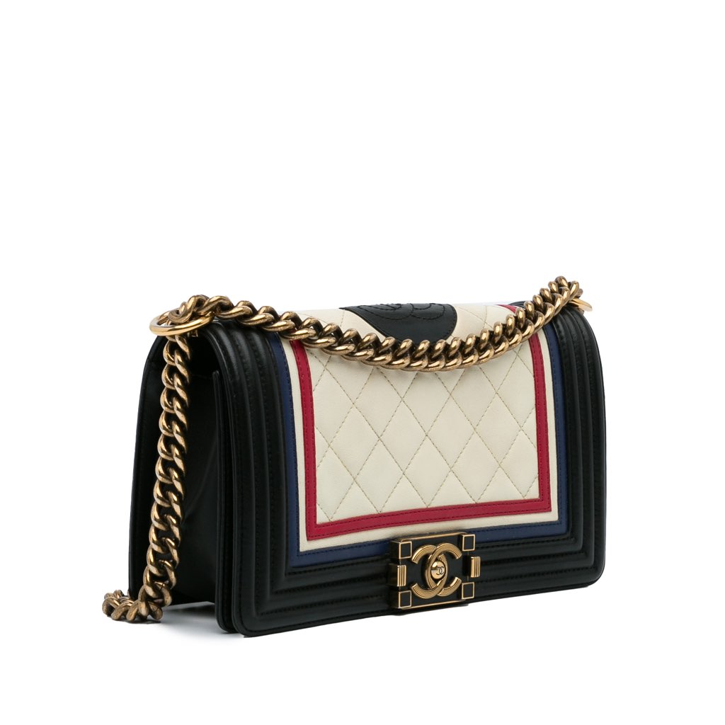 Chanel Crest-Embellished Medium Boy Bag - 2